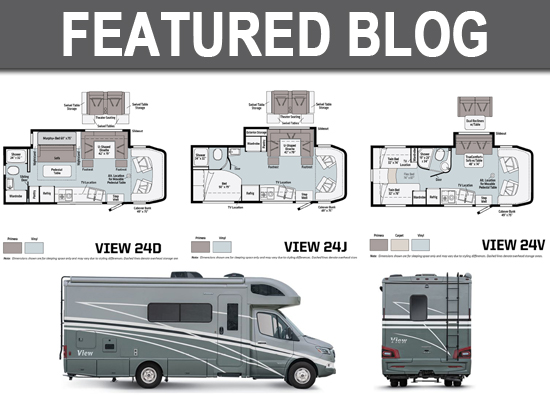 Floorplans in the Winnebago View and Navion